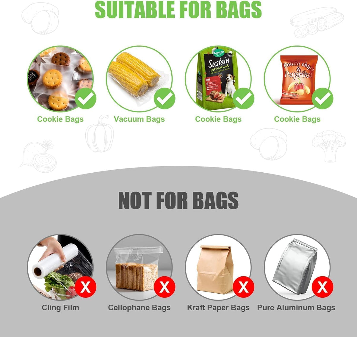 Portable Mini Handy Sealing Machine for Home Food Storage Vacuum Bag