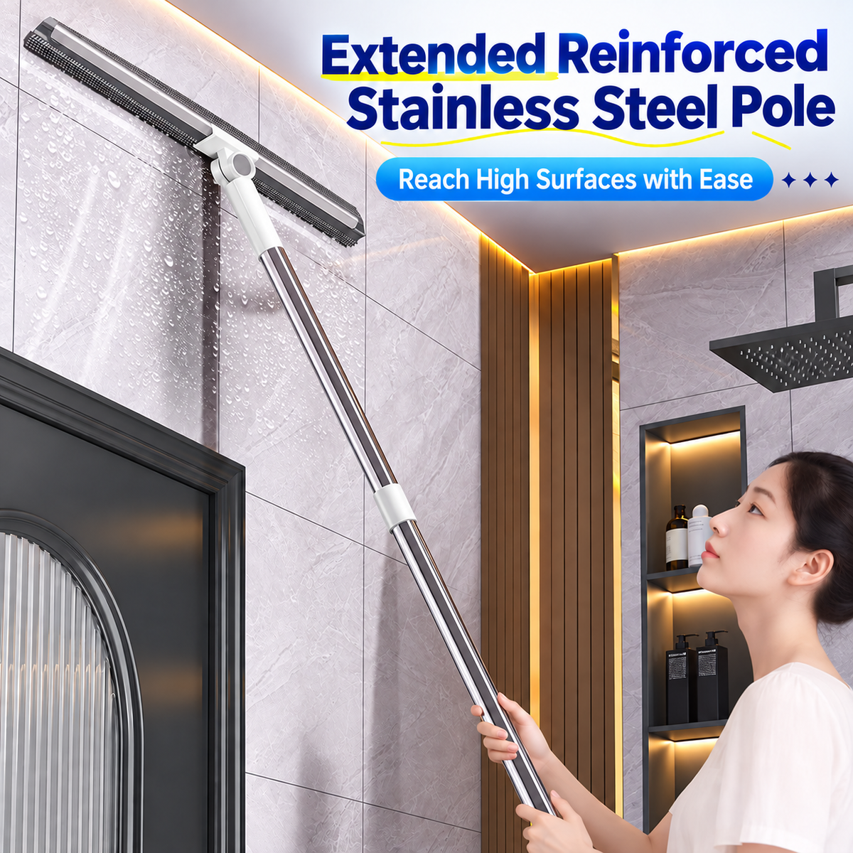 FlexSweep 3-in-1 Magic Broom & Floor Squeegee