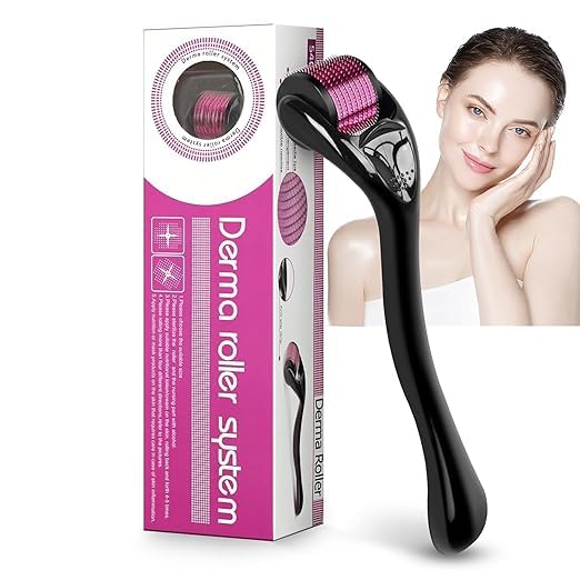 Derma Roller For Hair Growth 0.5 mm with 540 Stainless Steel Needles