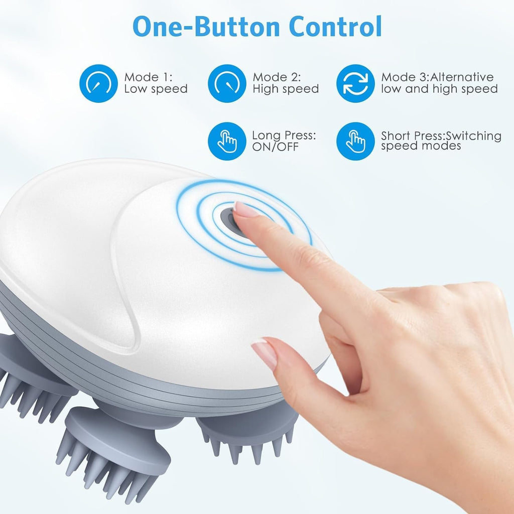 Electric Head,Scalp Massager | Advance Red Light Therapy for Boost Hair Growth