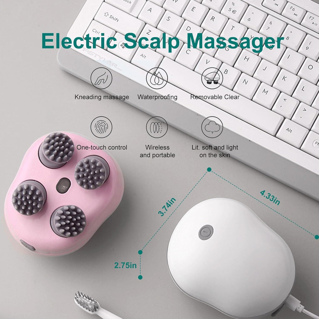 Electric Head,Scalp Massager | Advance Red Light Therapy for Boost Hair Growth