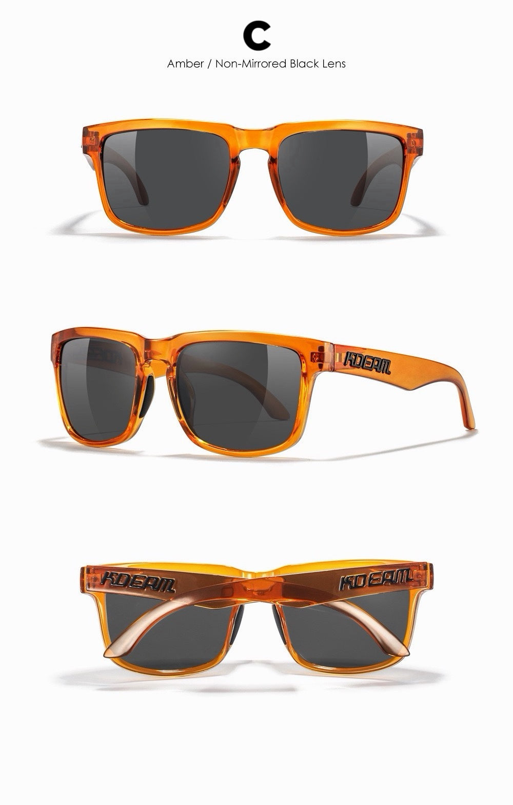 KDEAM Unisex Polarized Anti-Glare Outdoor Sunglasses with UV400 Protection