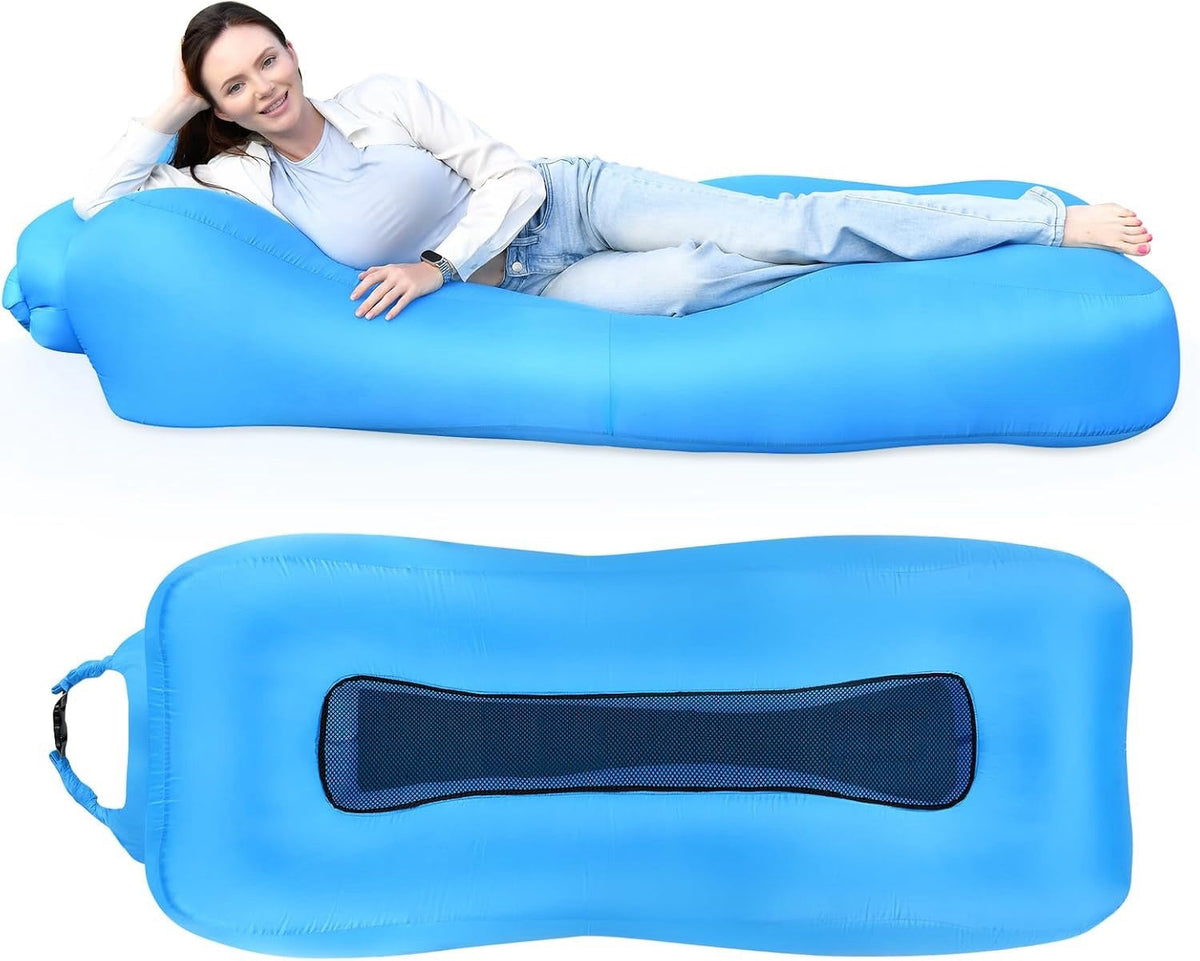 AeroLounge Go – Compact Pump-Free Inflatable Lounger