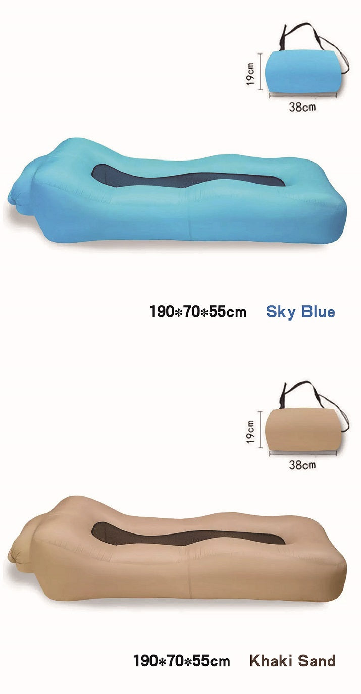 AeroLounge Go – Compact Pump-Free Inflatable Lounger
